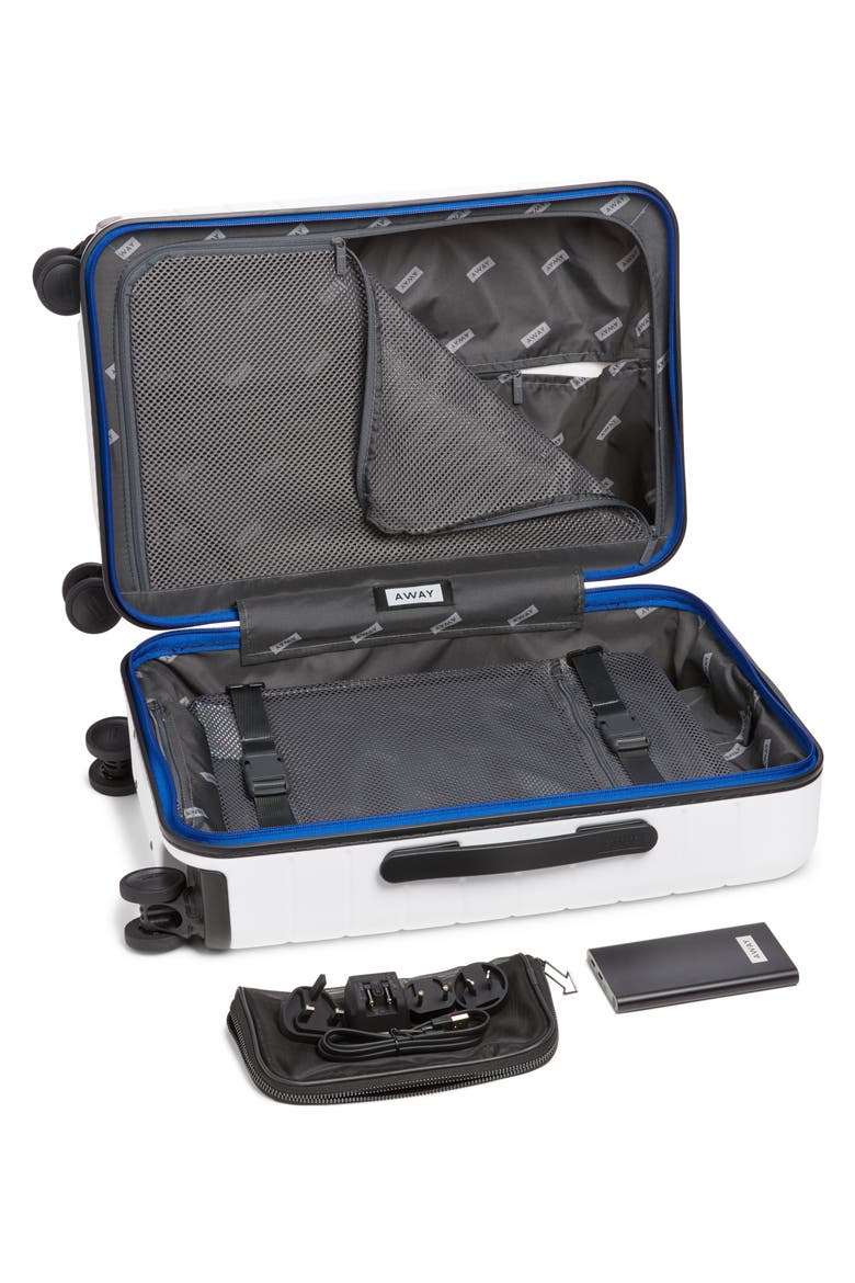 The Carry-On Suitcase (Nordstrom Exclusive), Alternate, color, WHITE/ MULTI
