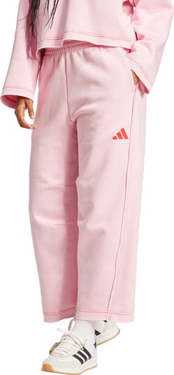 Loose Fit Crop Fleece Pants