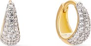 Ana Luisa Nate Pavé Huggie Hoop Earrings