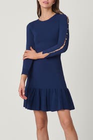 Shoshanna Waverly Button Knit Jace Dress