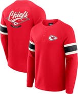 Darius Rucker Collection by Fanatics Men's Darius Rucker Collection by Fanatics Red Kansas City Chiefs Waffle-Knit Raglan Long Sleeve Henley T-Shirt