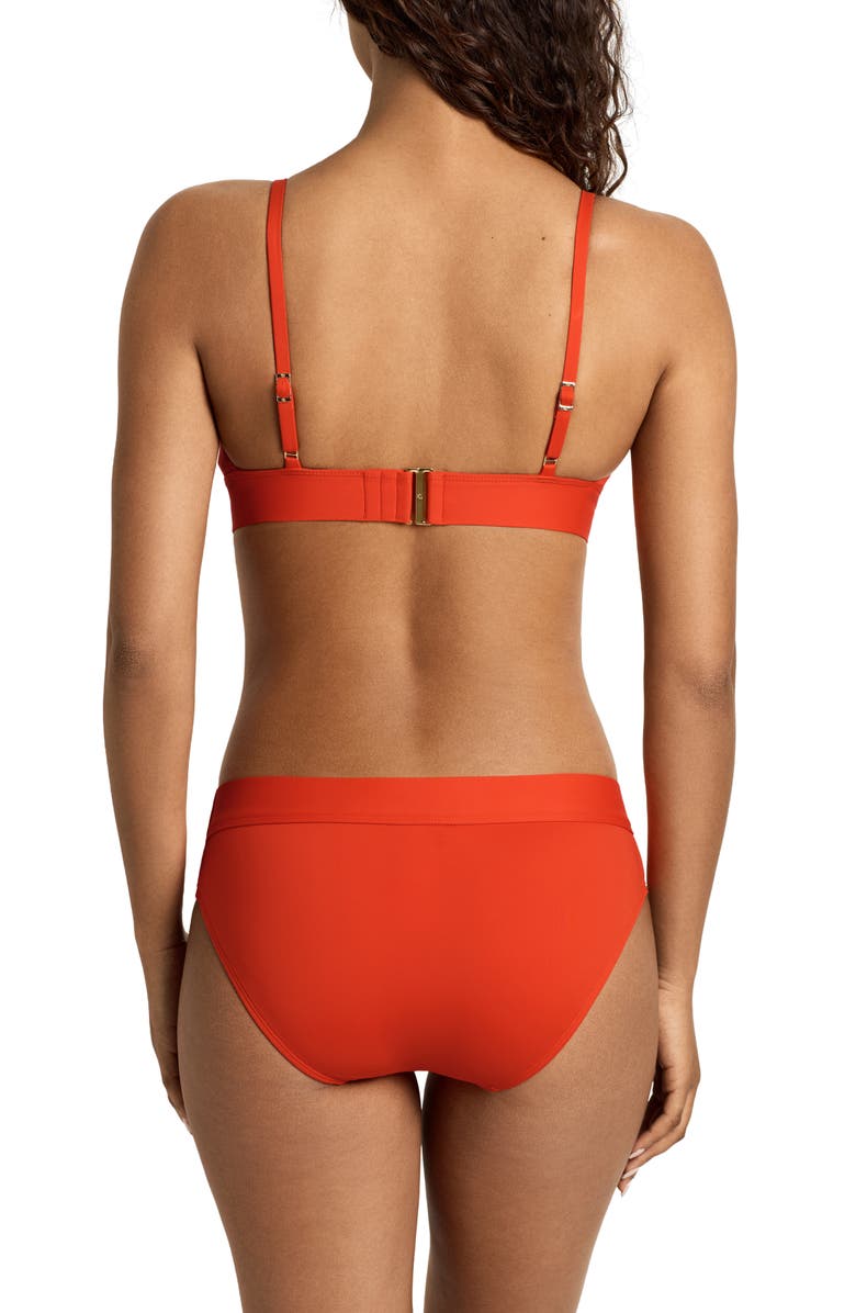 Lauren Ralph Lauren Triangle Bikini Top, Alternate, color, Sunburst Orange