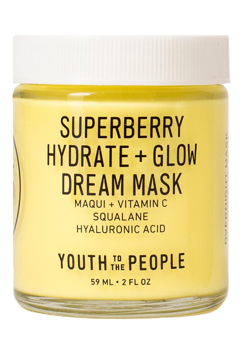 Superberry Hydrate + Glow Dream Overnight Face Mask, Main, color, NO COLOR