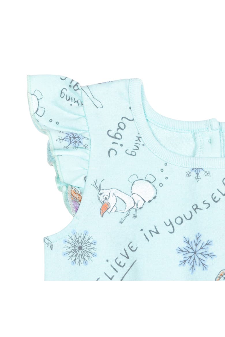Sleeveless Skater Romper, Alternate, color, Frozen Blue