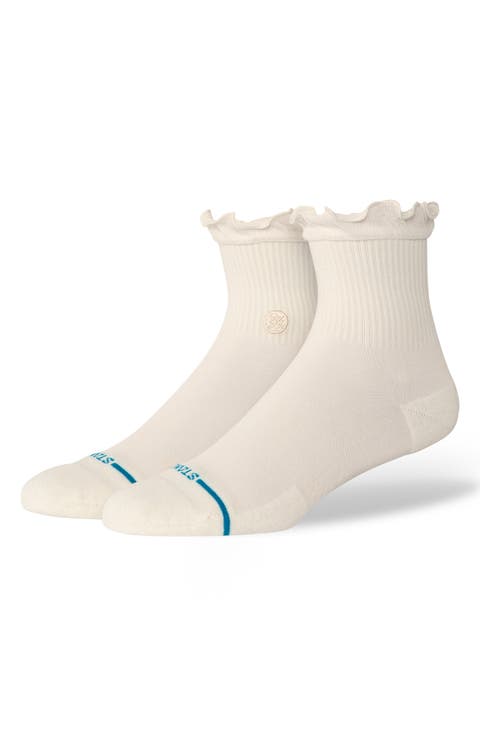Icon Ruffle Quarter Socks