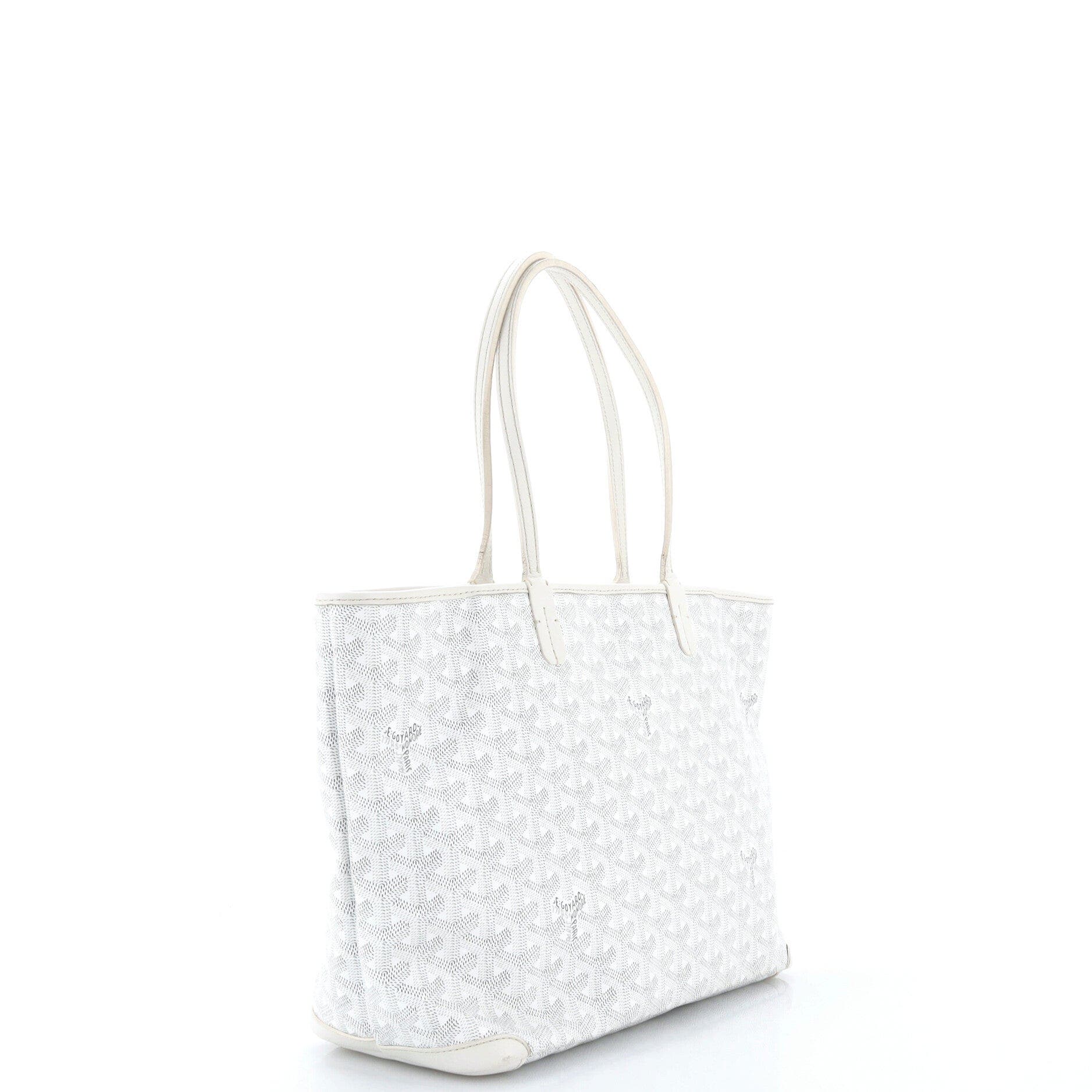 Artois Tote Coated Canvas PM, Alternate, color, White