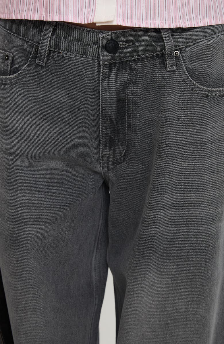 Princess Polly Ramos Low Rise Wide Leg Jeans, Alternate, color, Grey Wash