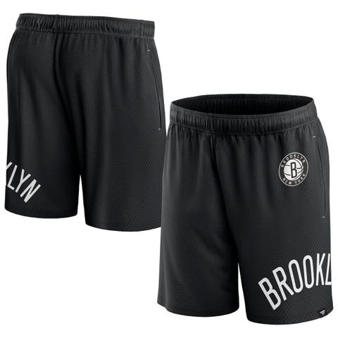 Men's Fanatics Black Brooklyn Nets Free Throw Mesh Shorts