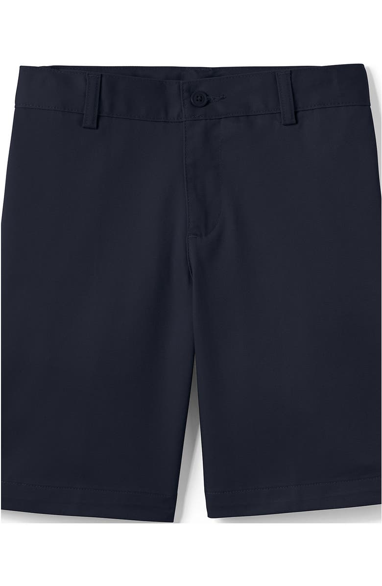 Lands' End Boys Plain Front Blend Chino Shorts, Alternate, color, Classic Navy