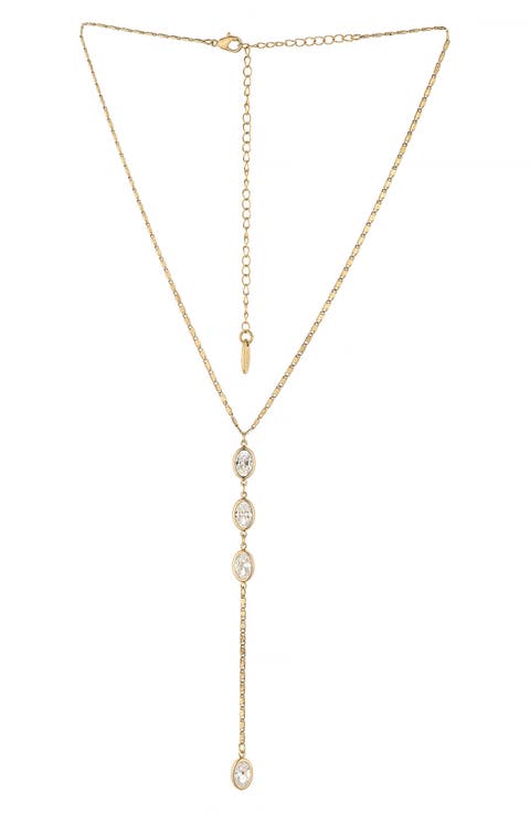Cubic Zirconia Y-Necklace