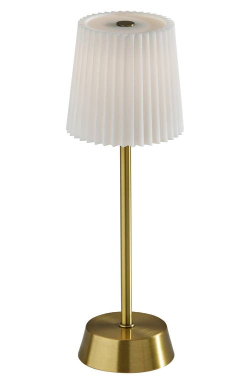 Adesso Lighting Bobby Cordless Led Table Lamp In Antique Brass