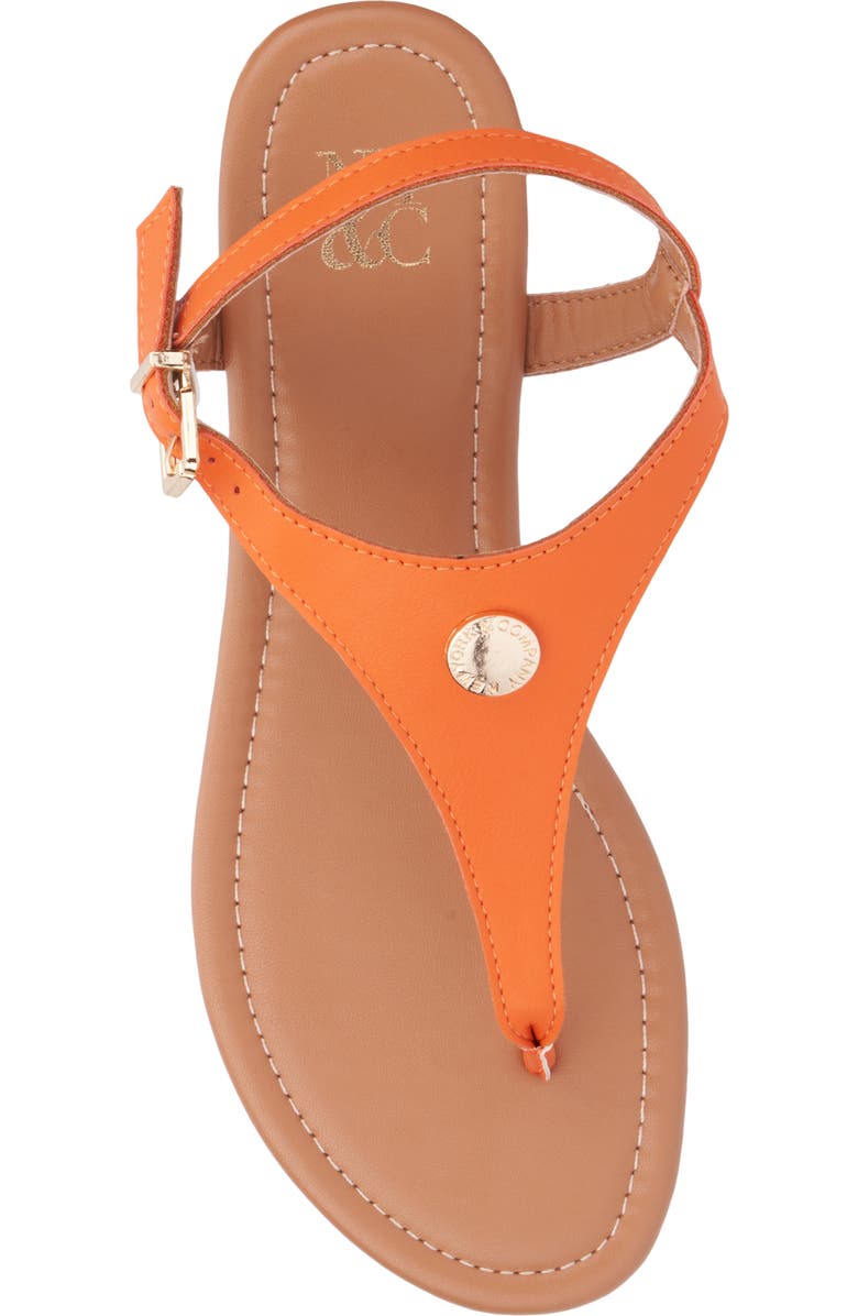NEW YORK AND COMPANY Nari T-Strap Sandal, Alternate, color, Orange