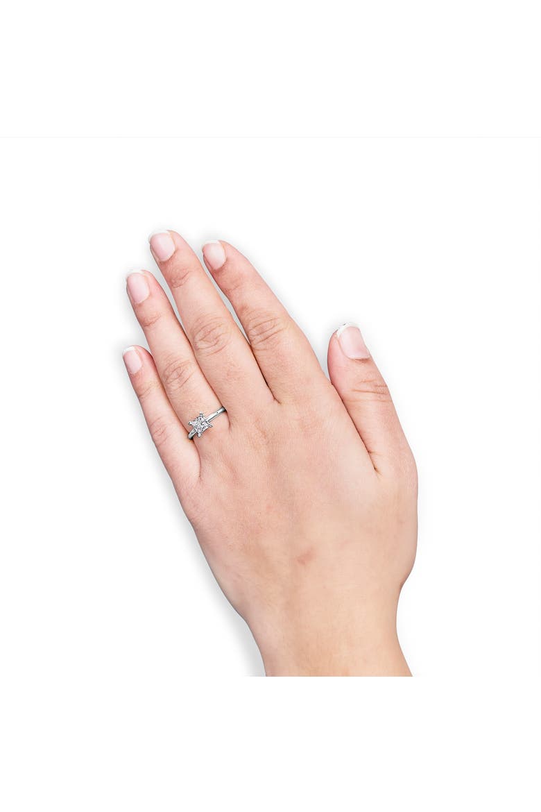 14K White Gold 1.0 Cttw Lab-Grown Diamond Engagement Ring, Alternate, color, White