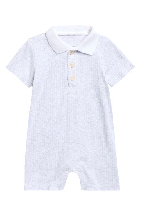 Rib Polo Romper (Baby)