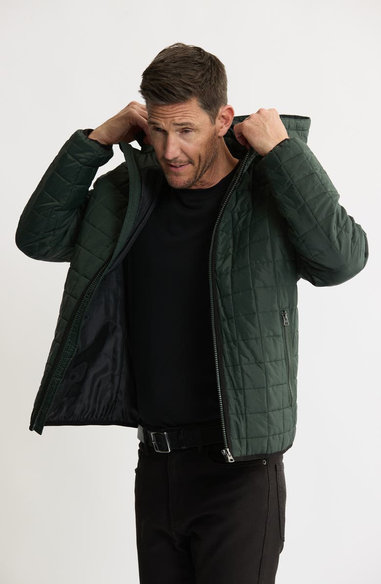 JACHS Quilted Puffer Jacket, Alternate, color, Forest