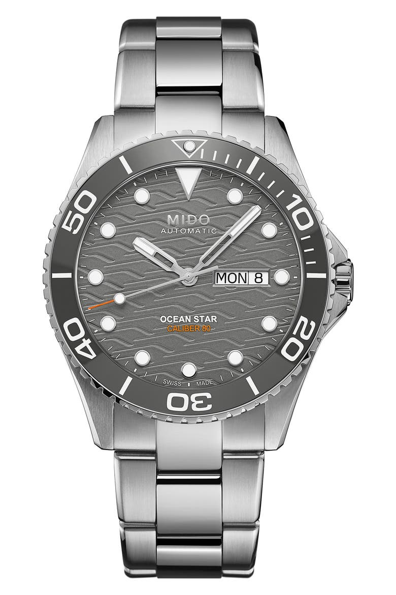 Ocean Star 200C Bracelet Watch, 42.5mm, Main, color, SILVER