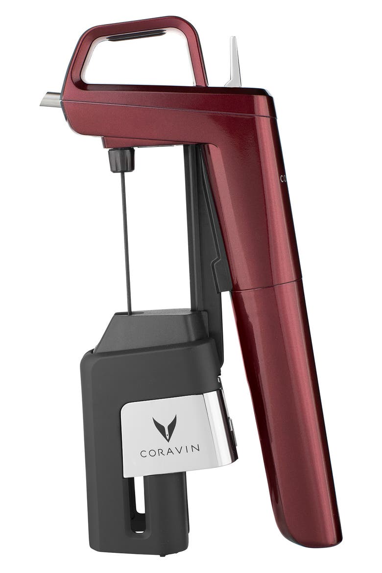 Timeless Six Plus Wine Preservation System, Alternate, color, BURGUNDY