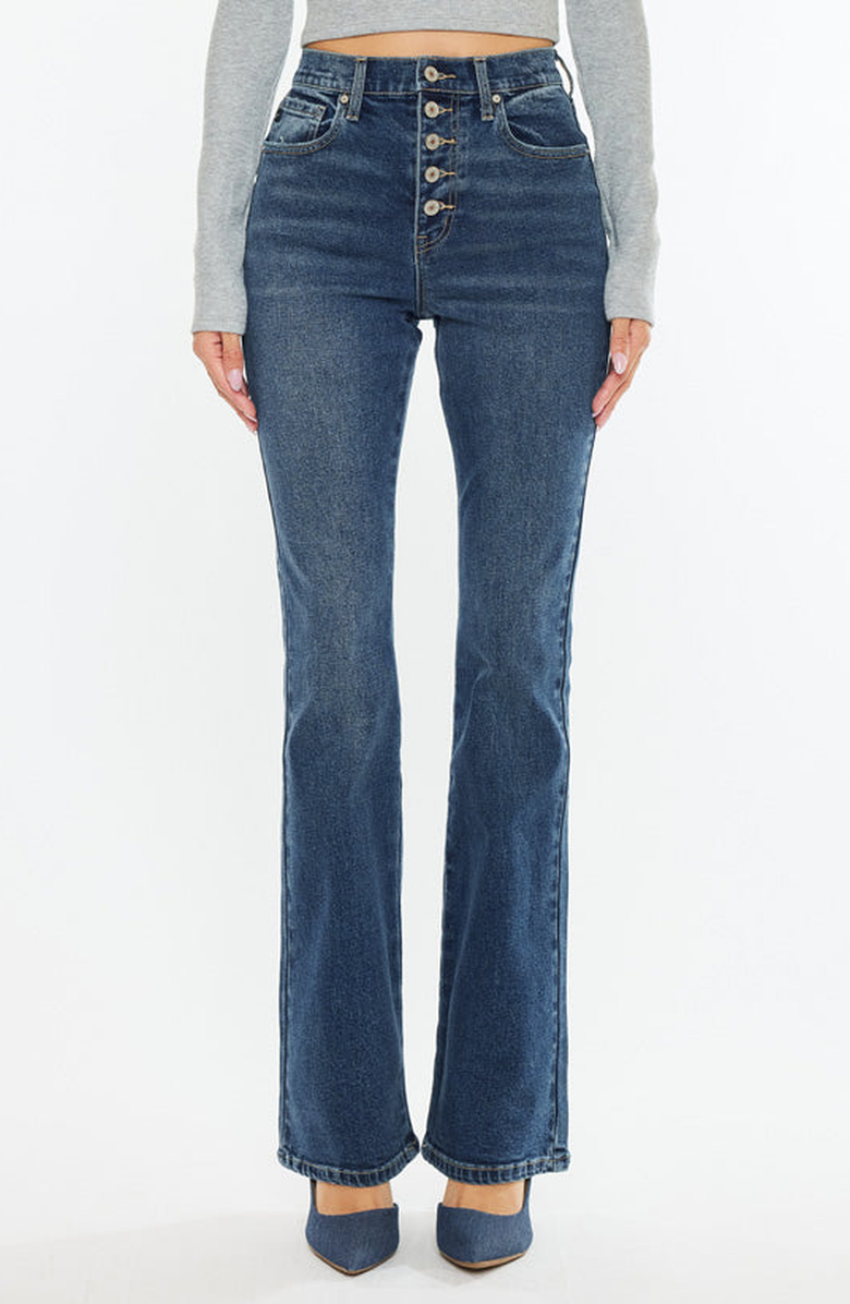 KanCan Zina High Rise Vintage Bootcut Jeans, Main, color, Dark Wash