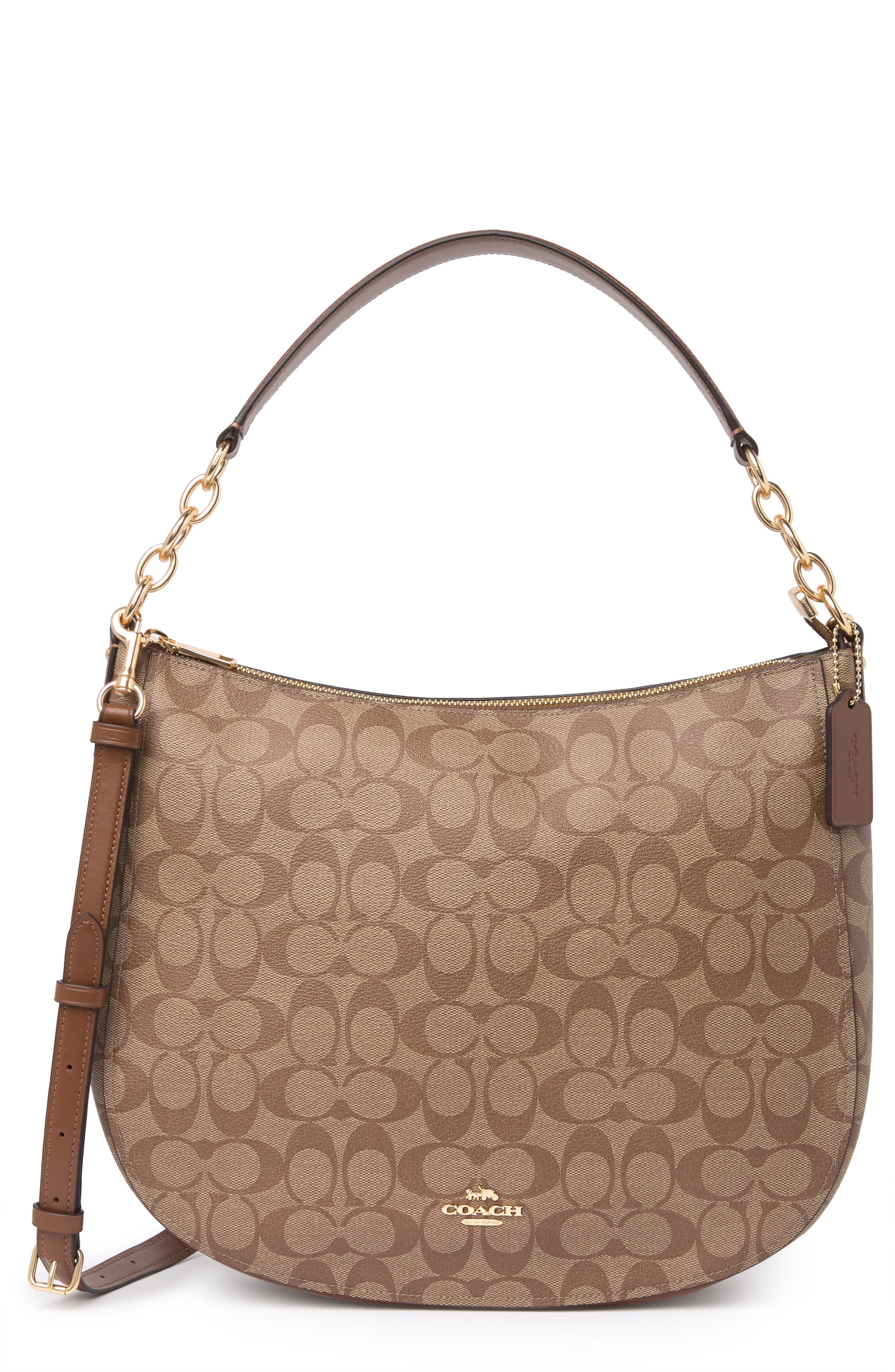 COACH Elle Signature Hobo Bag, Main, color, 