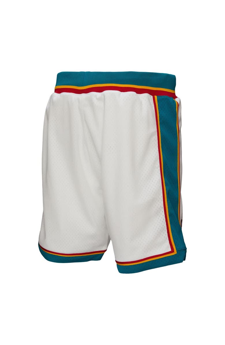 Mitchell & Ness Men's Mitchell & Ness White Detroit Pistons Authentic Shorts, Alternate, color, White