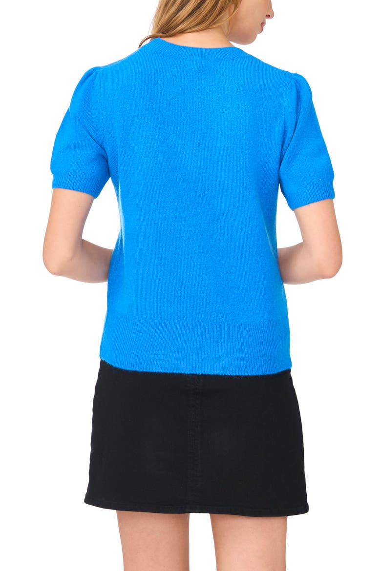 Puff Sleeve Sweater, Alternate, color, VICTORIA BLUE