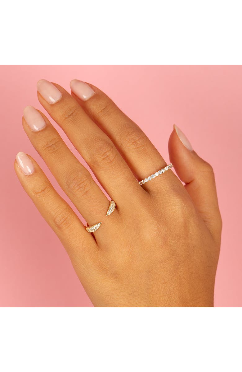 BY ADINA EDEN CZ Thin Eternity Band, Alternate, color, Silver