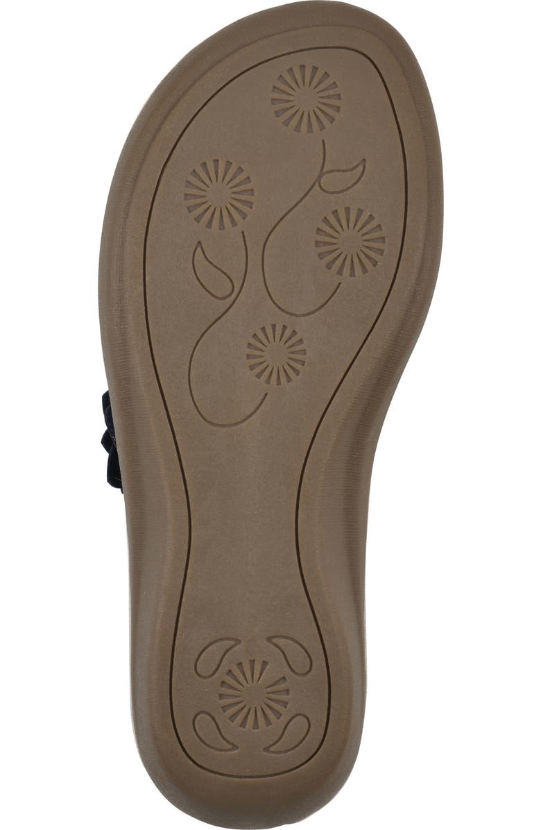 CLIFFS BY WHITE MOUNTAIN Content Wedge Sandal - Wide Width Available, Alternate, color, Navy Smooth