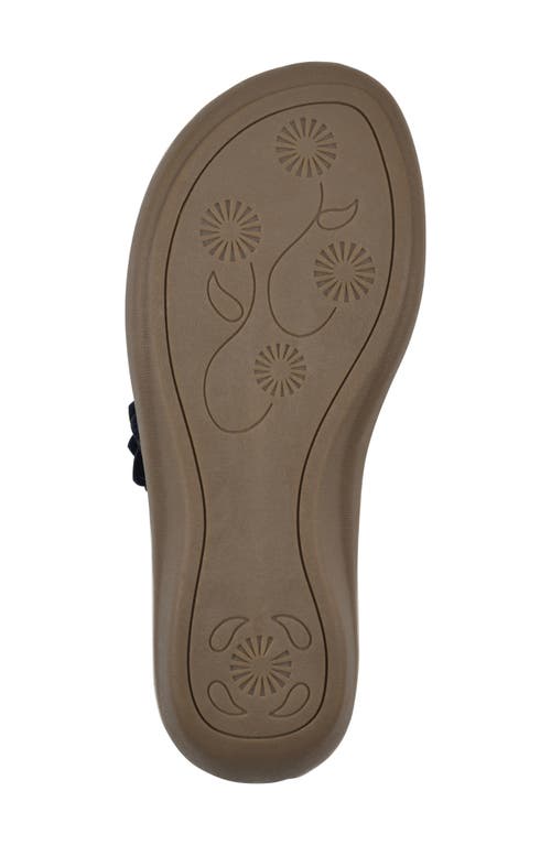 Shop Cliffs By White Mountain Content Wedge Sandal In Navy Smooth