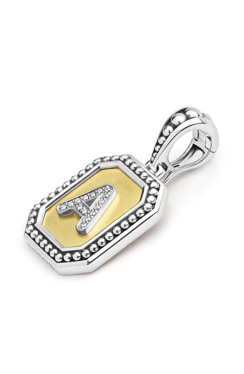 Lagos Signature Caviar Initial Enhancer In Two-tone A