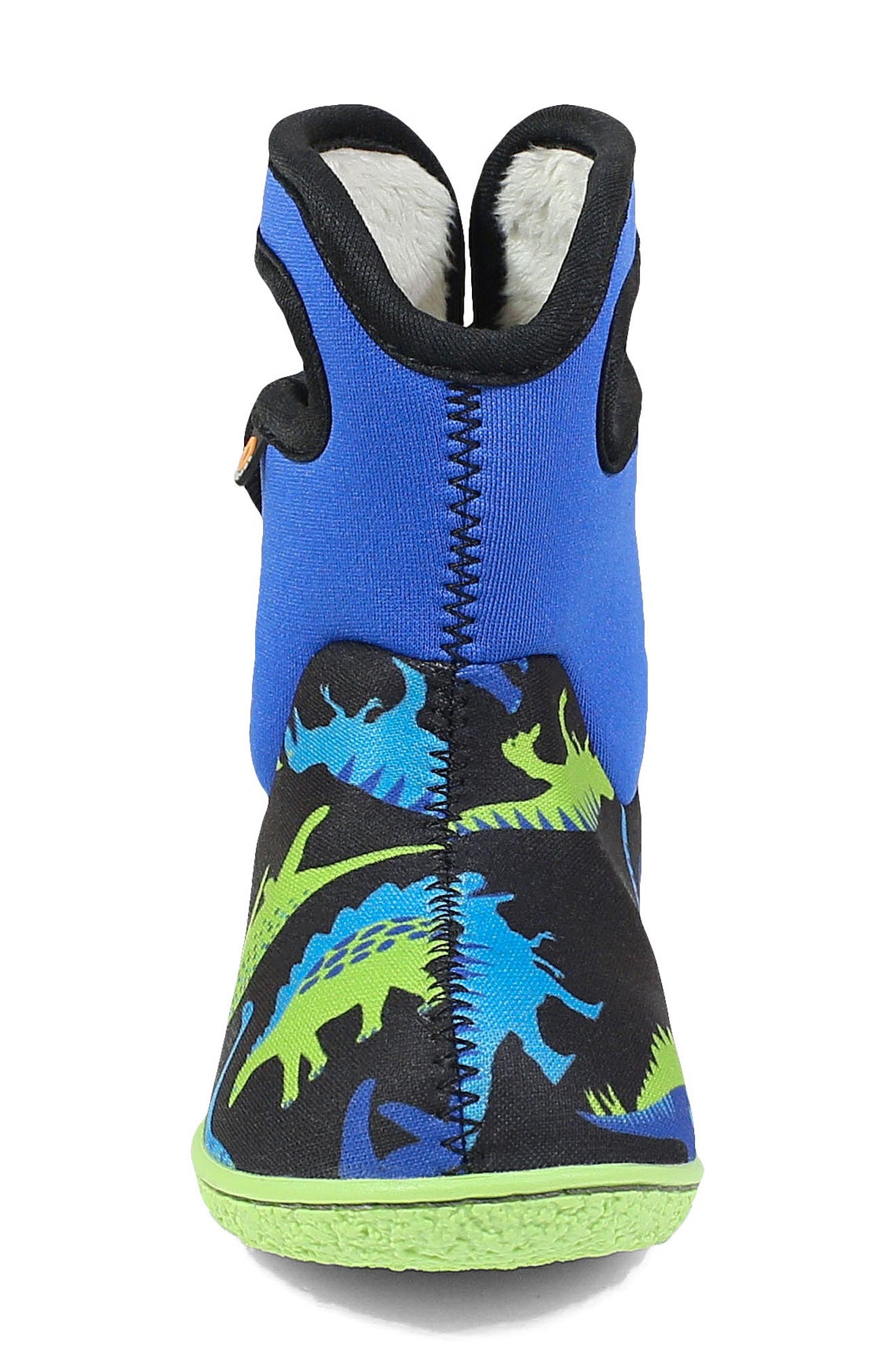 Baby Bogs Dino Insulated Waterproof Boot, Alternate, color, ELECTRIC BLUE MULTI