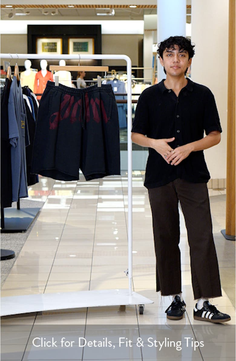 Big Logo Graphic Sweat Shorts, sales video thumbnail