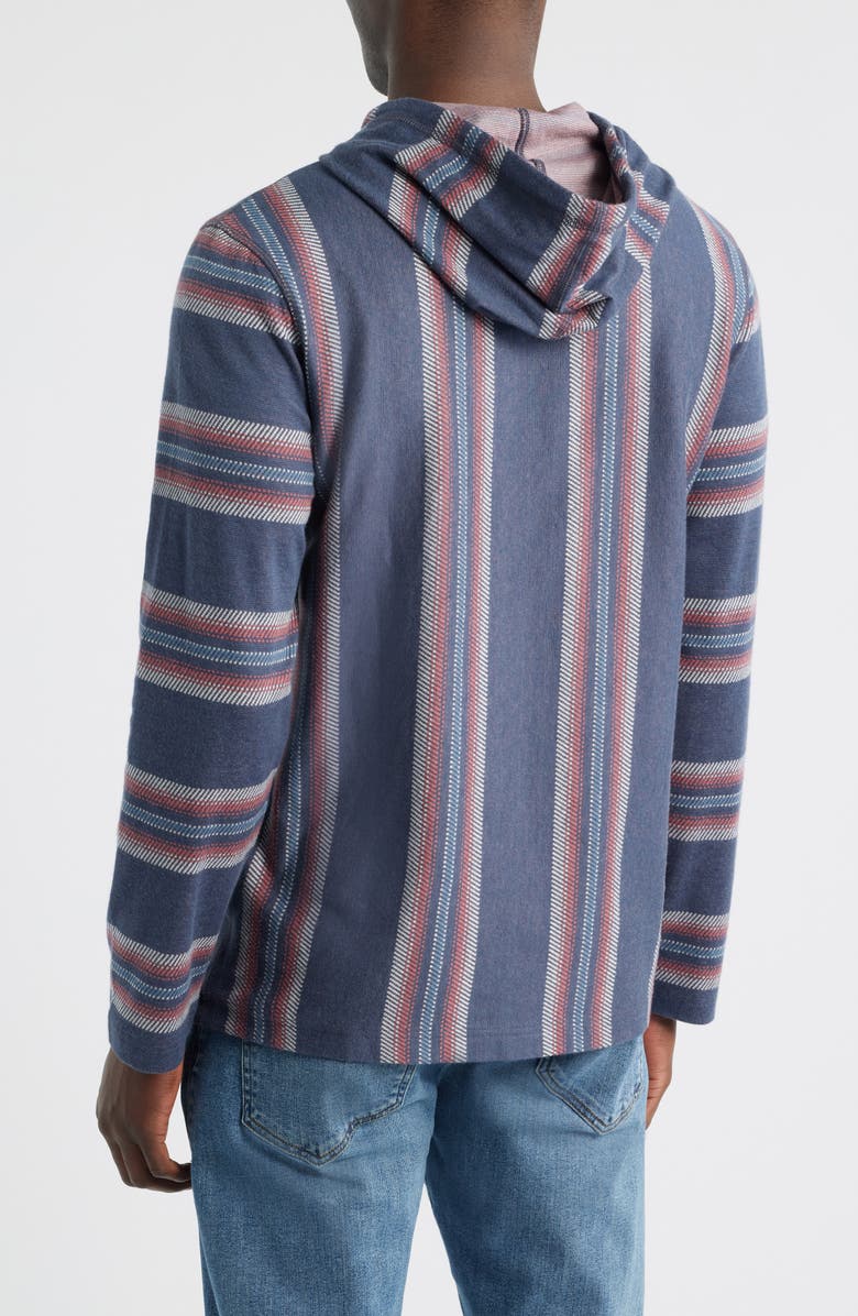 Faherty Legend Stripe Organic Cotton Blend Hoodie, Alternate, color, Vintage Serape