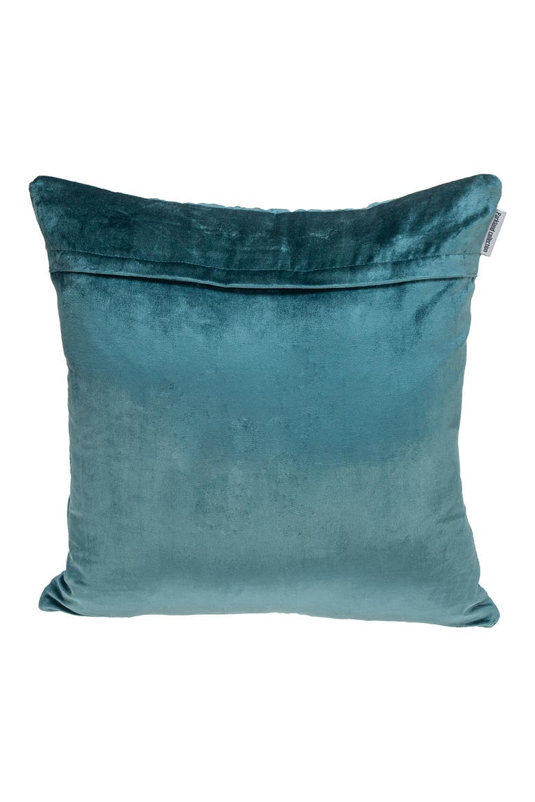 Sora Quilted Throw Pillow, Alternate, color, TEAL