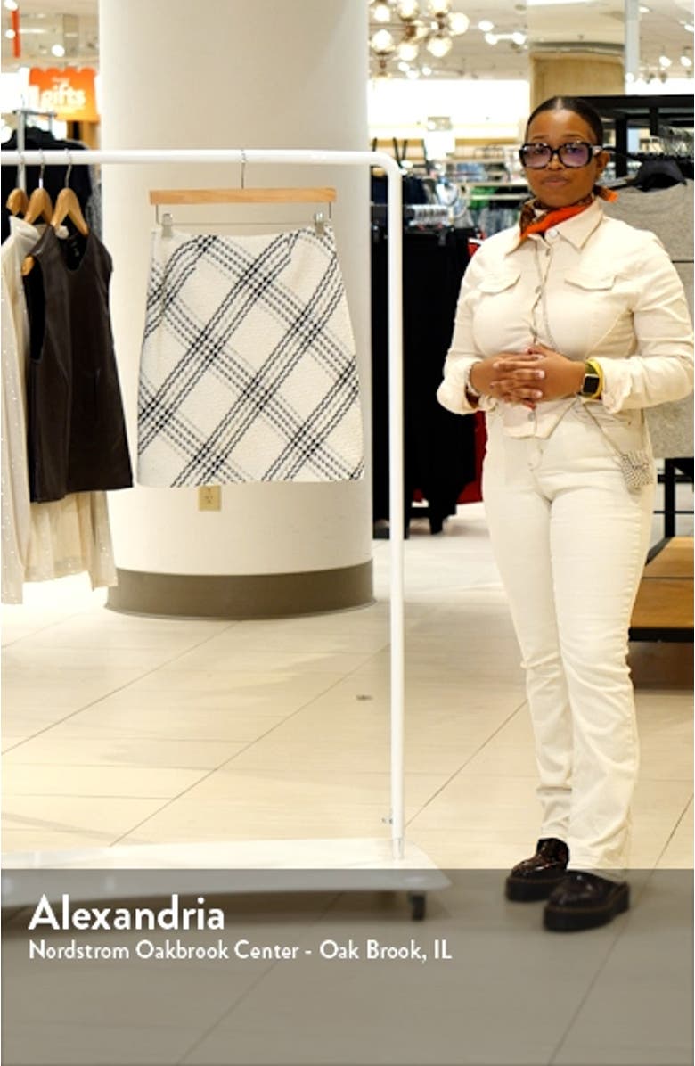 Plaid Tweed Miniskirt, sales video thumbnail