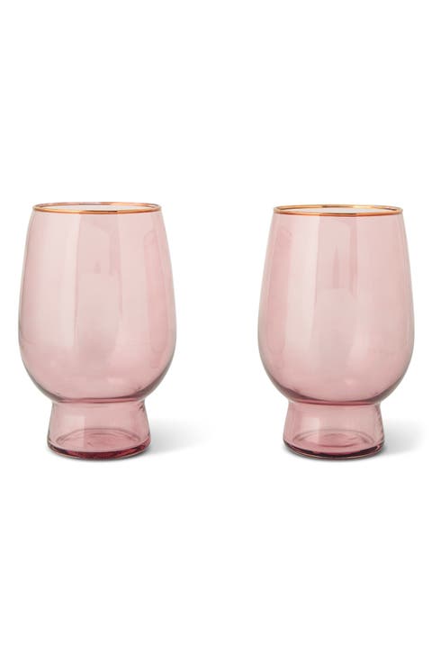 2-Pack Stemless Wine Glass Set