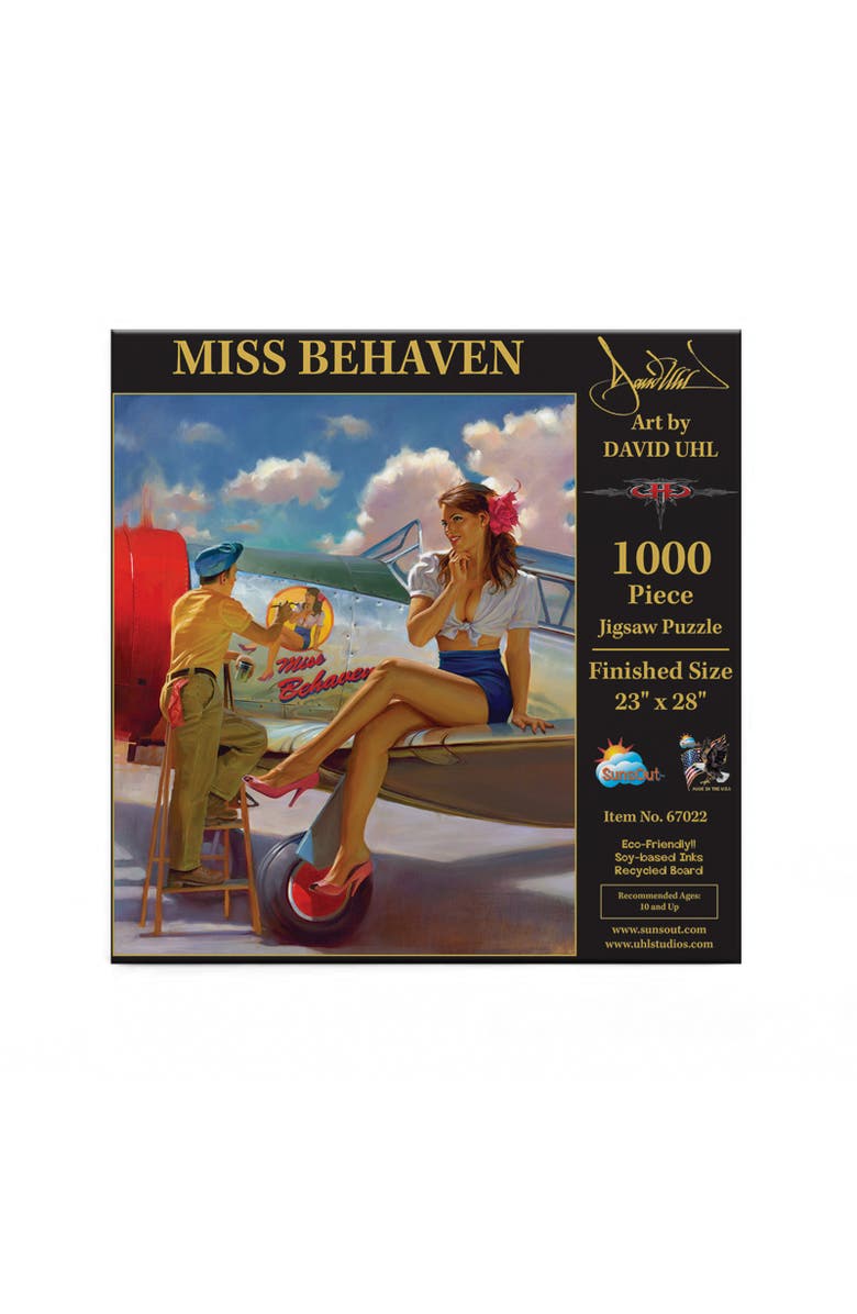 Sunsout Miss Behavin 1000 piece Jigsaw Puzzle for Adults, Alternate, color, Multicolor