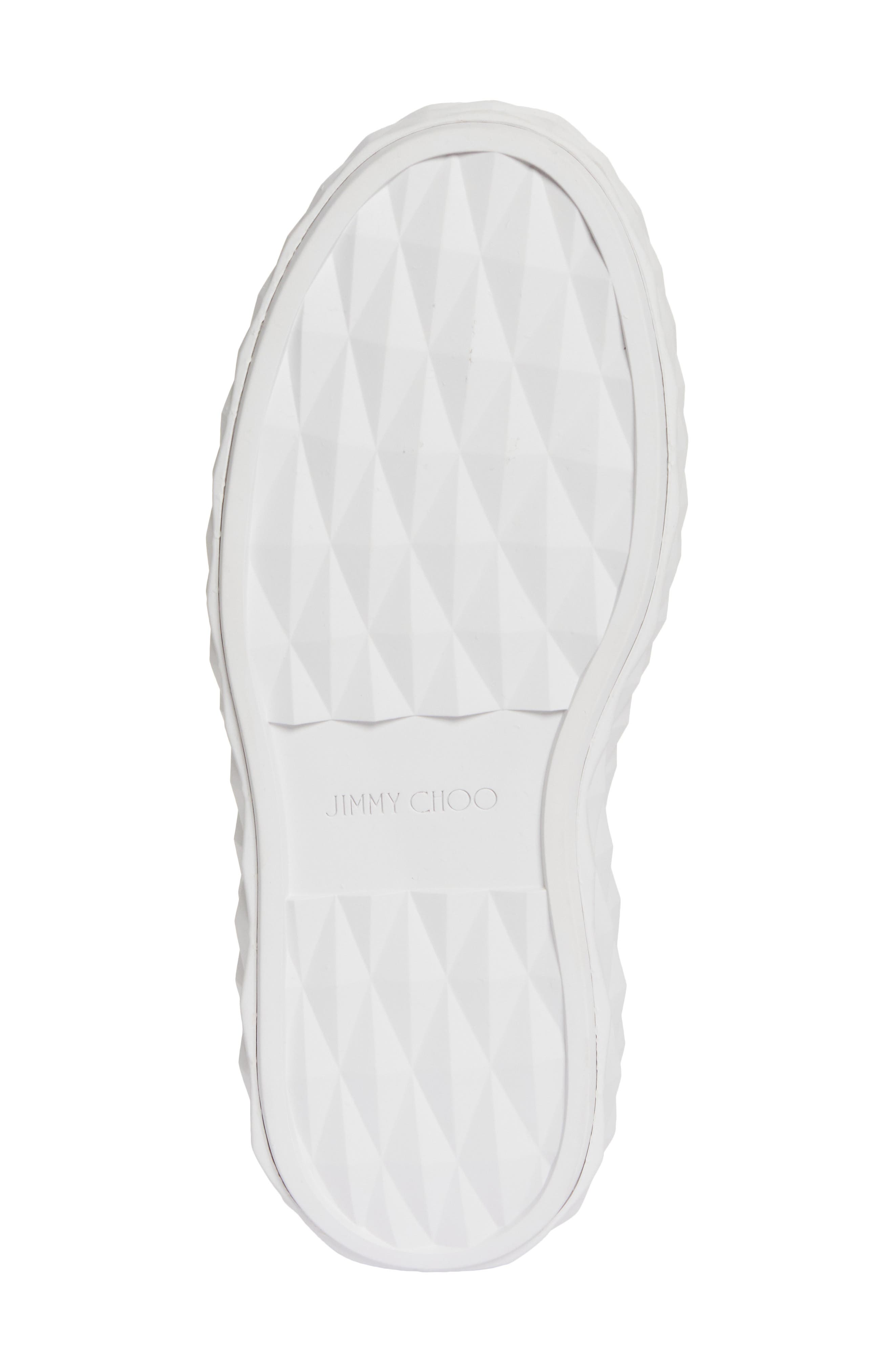 Jimmy Choo Diamond Light Maxi Platform Sneaker, Alternate, color, White/ White