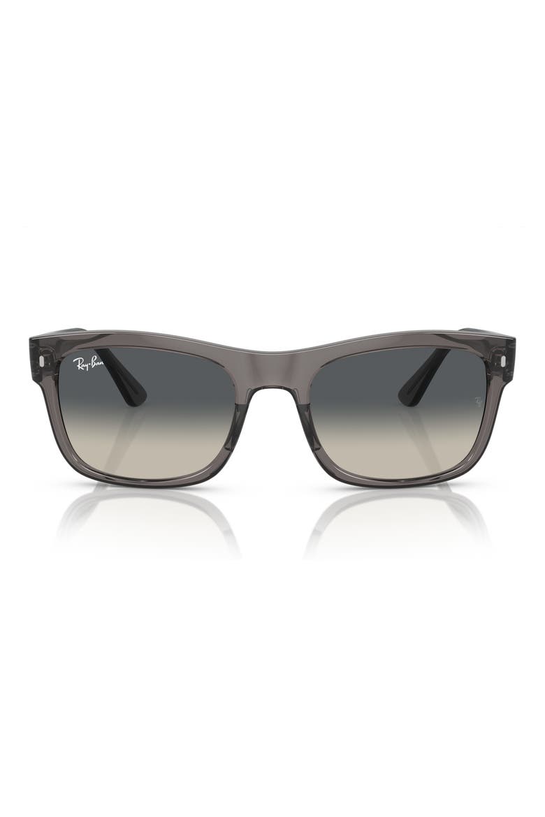 56mm Gradient Square Sunglasses, Main, color, GREY FLASH