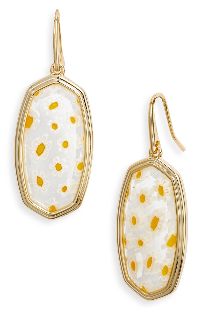 Kendra Scott Elle Frame Drop Earrings, Main, color, 