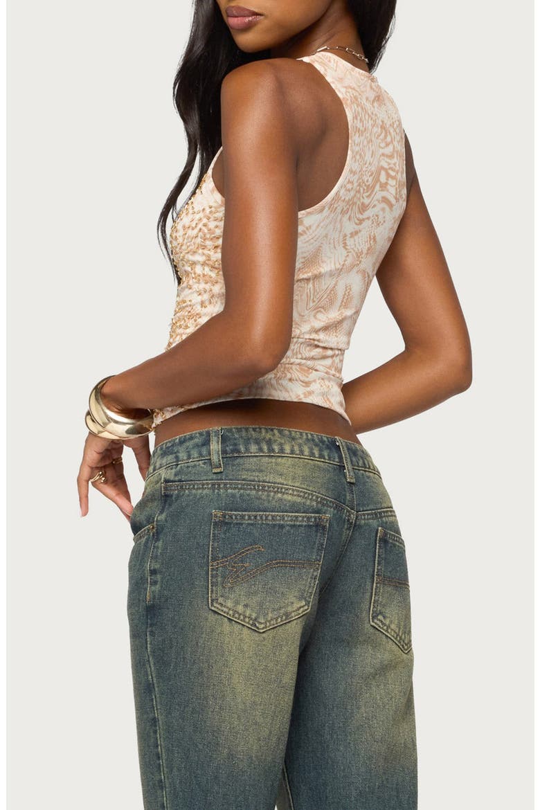 Prado Beaded Sequin Tank, Alternate, color, GOLD