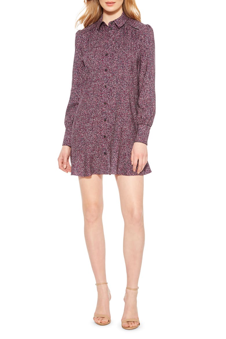 Norma Long Sleeve Shirtdress, Main, color, FUNFETTI