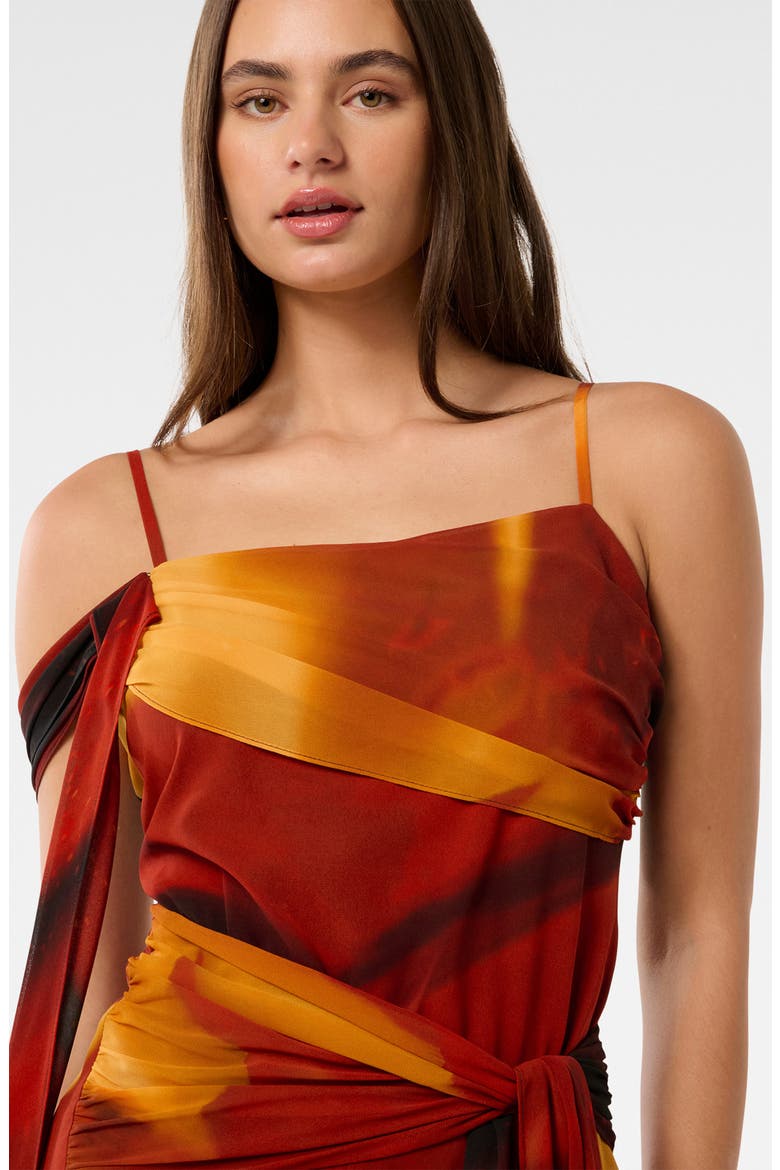 Leyla Abstract Print Maxi Dress, Alternate, color, MYKA ABSTRACT