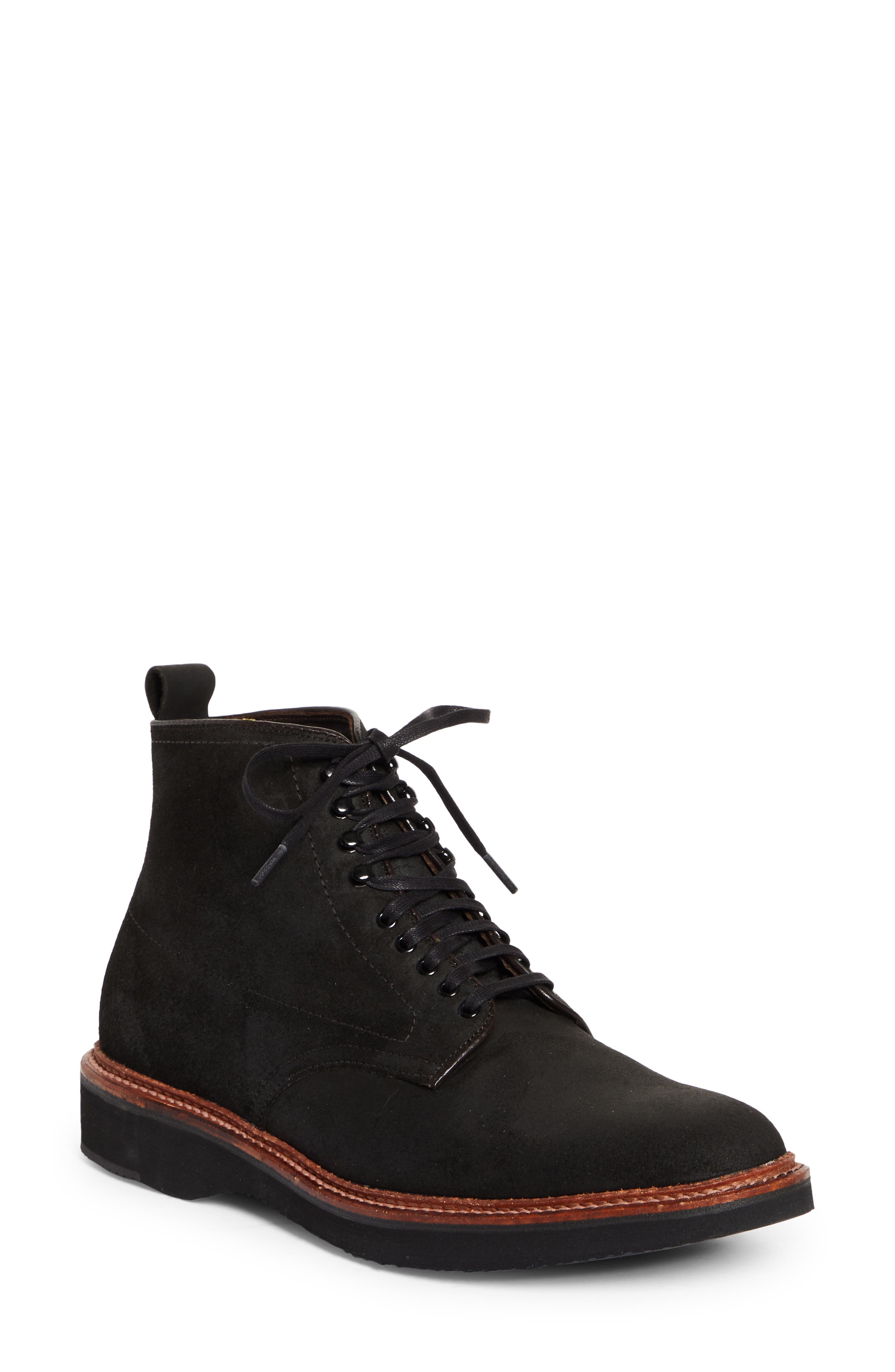 Alden Plain Toe Boot, Main, color, Black