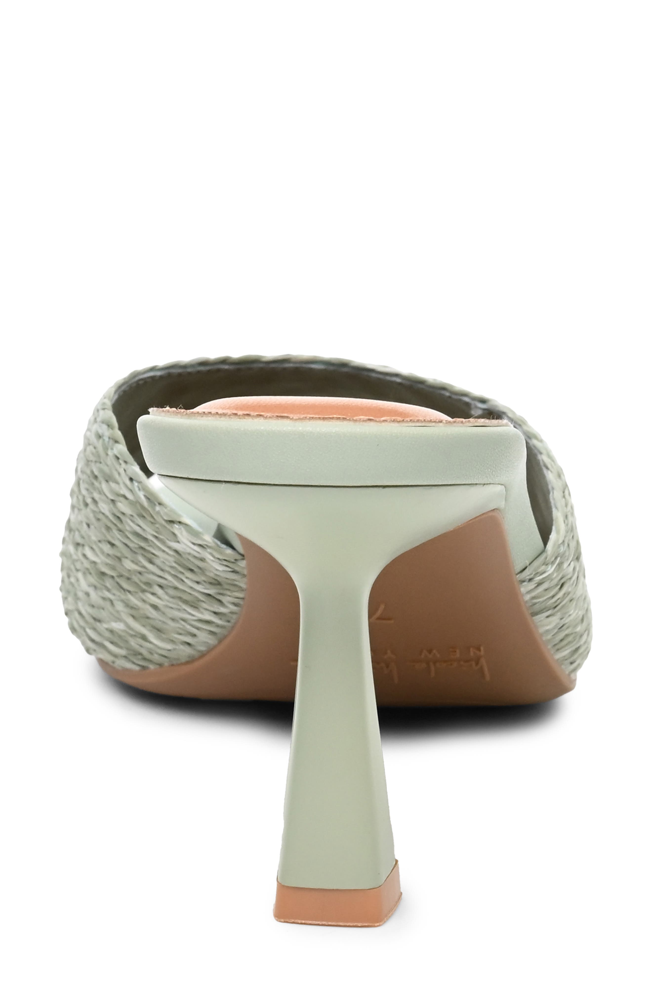 Odit Slide Sandal, Alternate, color, MINT RAFFIA
