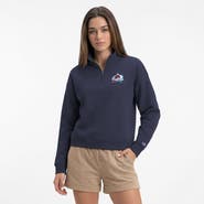 Champion Women's Champion Navy Colorado Avalanche Powerblend Quarter-Zip Sweatshirt