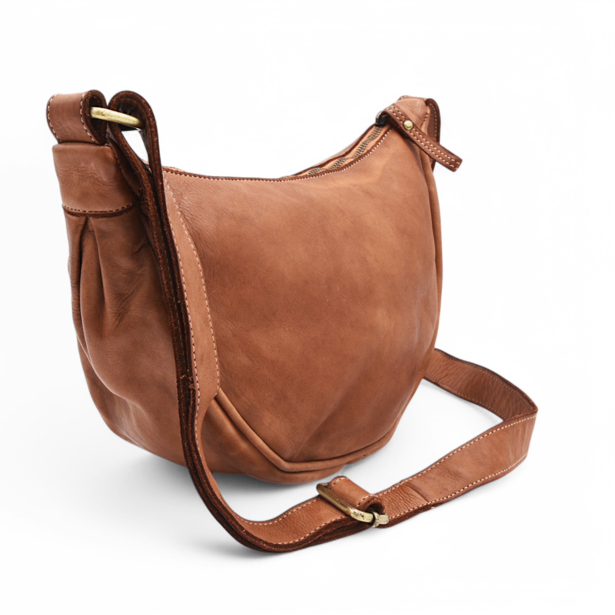 Hug Hobo, Alternate, color, Cognac