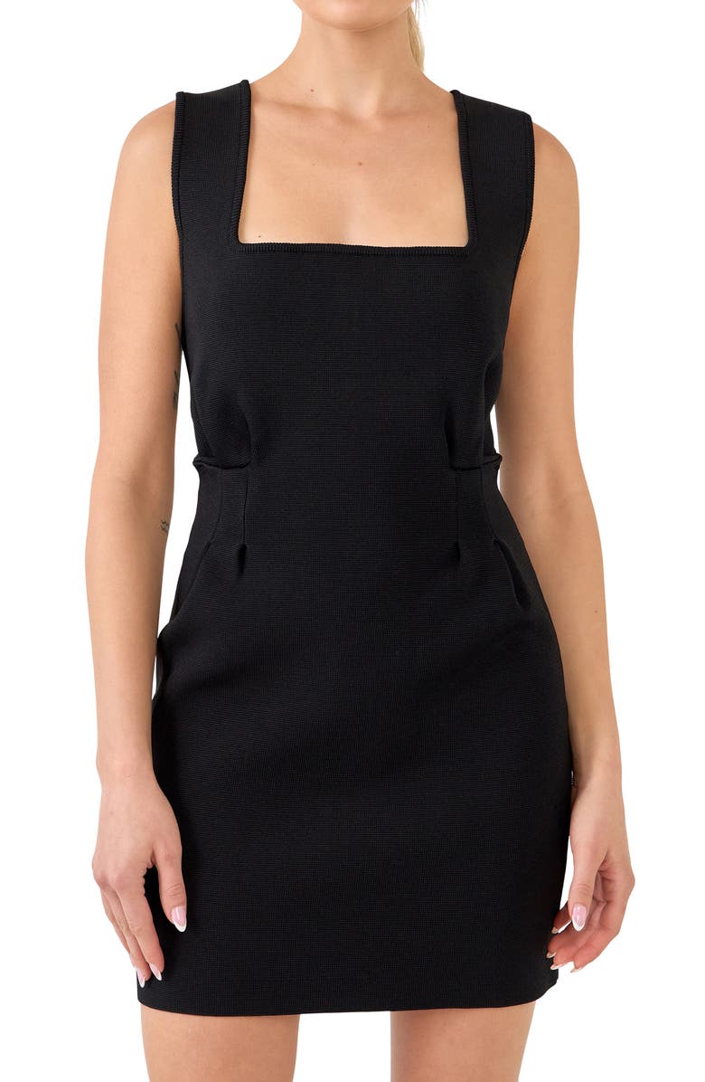 Endless Rose Square Neck Cutout Body-Con Minidress, Alternate, color, 