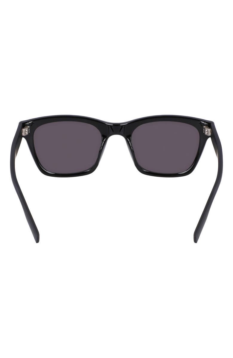 Converse 53mm Rectangular Sunglasses, Alternate, color, Black