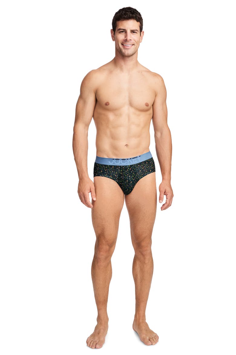 Mens Cotton Stretch Brief - 3 Pack, Alternate, color, Fun Forage