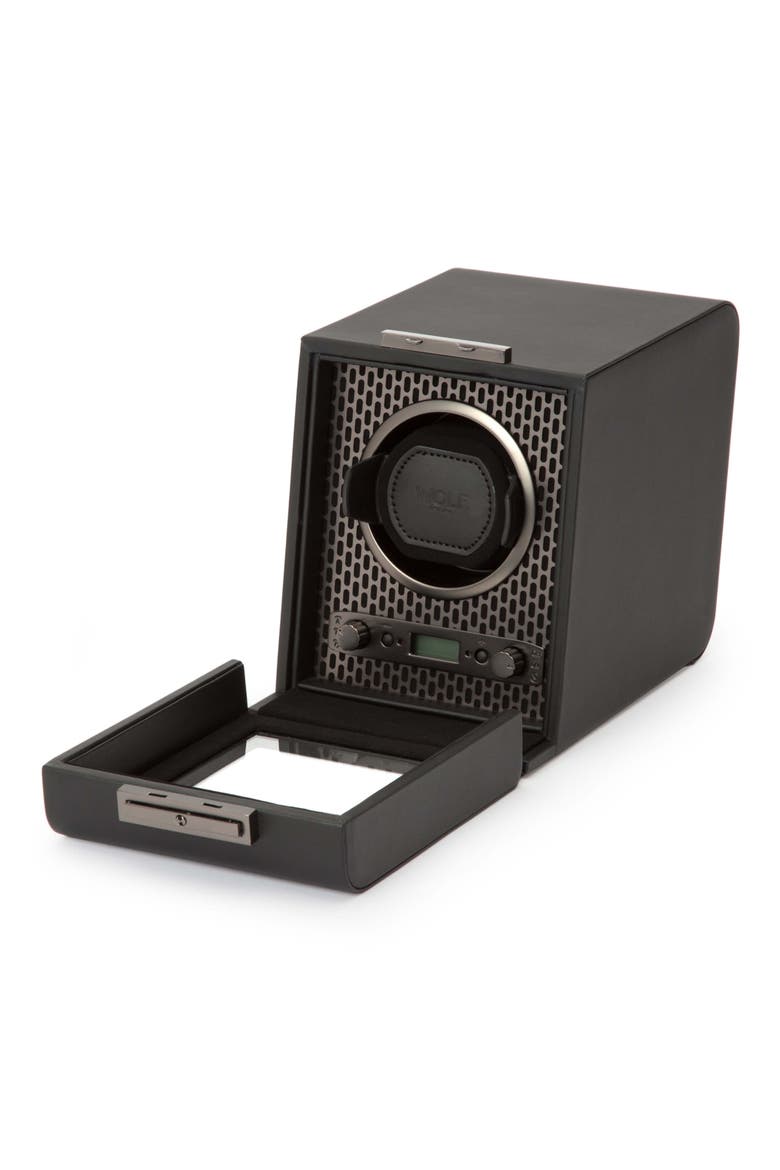 Axis Single Watch Winder, Alternate, color, POWDER COAT